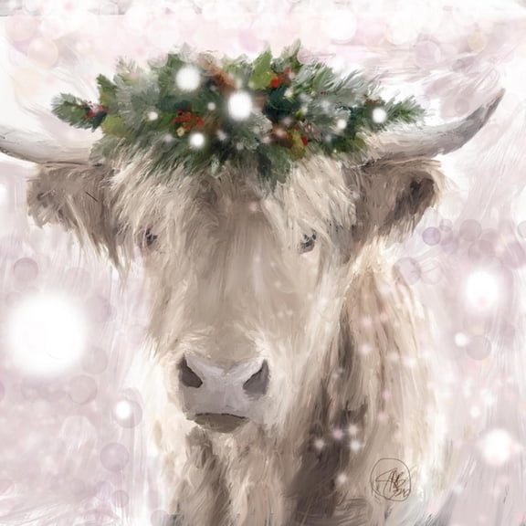 Art.com Highland Cow Art Print by Sarah Butcher, 16" x 16"