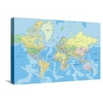 thumbnail image 1 of Art.com Highly Detailed Political World Map with Labeling.Vector Illustration. Stretched Canvas Print Wall Art by Bardocz Peter, 24" x 16", 1 of 4