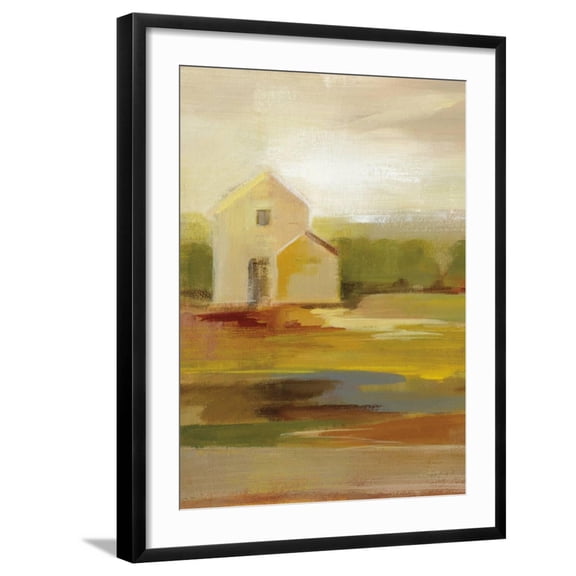 Art.com Hillside Barn I v2 Art Print by Silvia Vassileva, Black Frame Wall Art, 23" x 29"