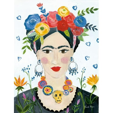 Art.com Homage to Frida II Bright Art Print by Farida Zaman, 12" x 16"