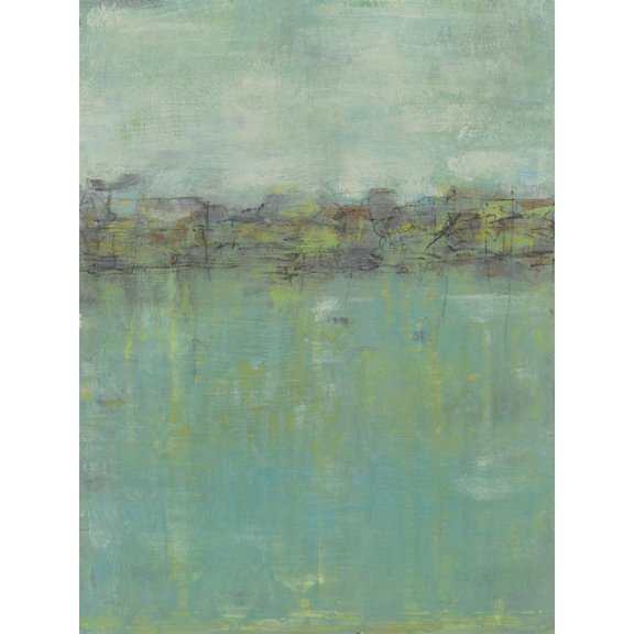 Art.com Horizon Line Abstraction II Art Print by Jennifer Goldberger, 12" x 16"