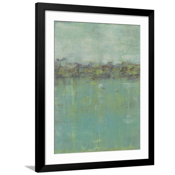 Art.com Horizon Line Abstraction II Art Print by Jennifer Goldberger, Black Frame Wall Art, 32" x 40"