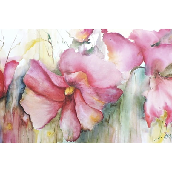 Art.com Horizontal Flores III Art Print by Leticia Herrera, 24" x 16"