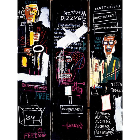 Art.com Horn Players, 1983 Giclee Print by Jean-Michel Basquiat, 24" x 32"