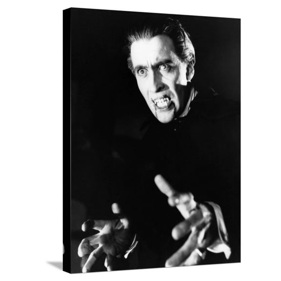 Art.com Horror Of Dracula, Christopher Lee, 1958 Stretched Canvas Print Wall Art, 18" x 24"