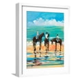 thumbnail image 1 of Art.com Horses on the Beach Art Print by Jane Slivka, White Frame Wall Art, 17" x 21", 1 of 5