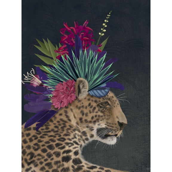 Art.com Hot House Leopard 1 Art Print by Fab Funky, 12" x 16"