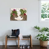 Art.com Hot House Leopards, Pair, Pink Green Stretched Canvas Print ...