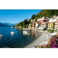 thumbnail image 1 of Art.com Houses at Waterfront with Boats on Lake Como, Varenna, Lombardy, Italy Photographic Print, 18" x 12", 1 of 4