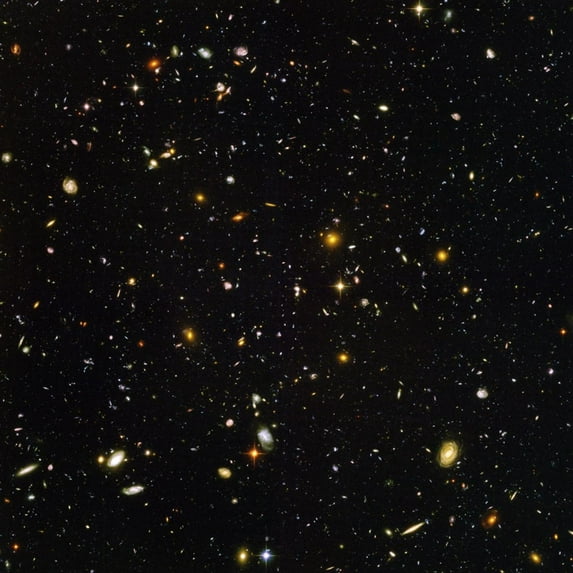Art.com Hubble Ultra Deep Field Galaxies Photographic Print, 30" x 30"