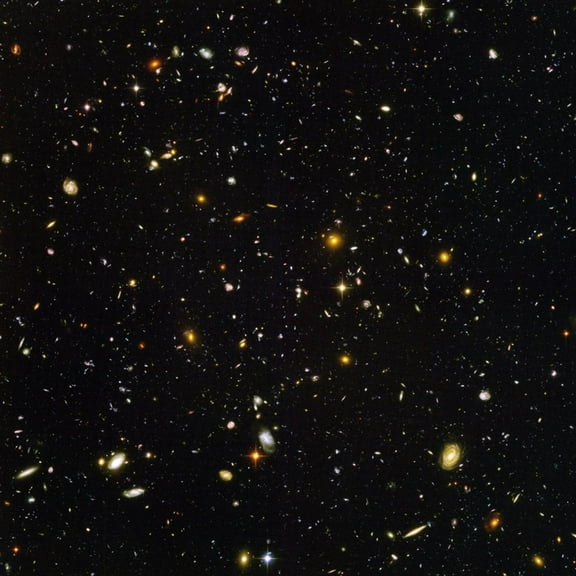 Art.com Hubble Ultra Deep Field Galaxies Premium Photographic Print, 16" x 16"