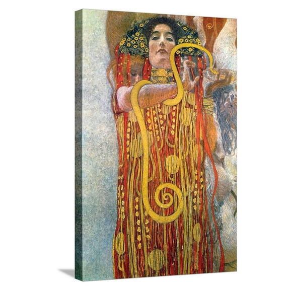 Art.com Hygeia Stretched Canvas Print Wall Art by Gustav Klimt, 16" x 24"