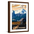 I Drove the Alaska Highway Art Print by Lantern Press, Brown