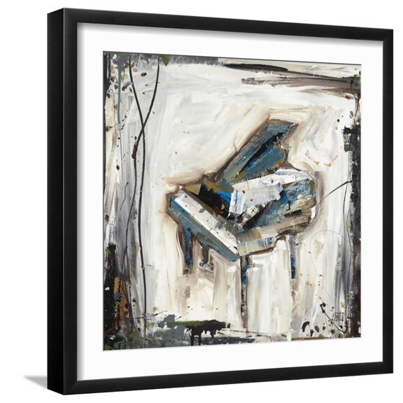 Art.com Imprint Piano Art Print by Kelsey Hochstatter, Black Frame Wall Art, 21" x 21"