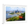thumbnail image 1 of Art.com Incline Operating in Front of the Downtown Skyline of Pittsburgh, Pennsylvania, Usa. Photographic Print by SeanPavonePhoto, White Frame Wall Art, 44" x 32", 1 of 5