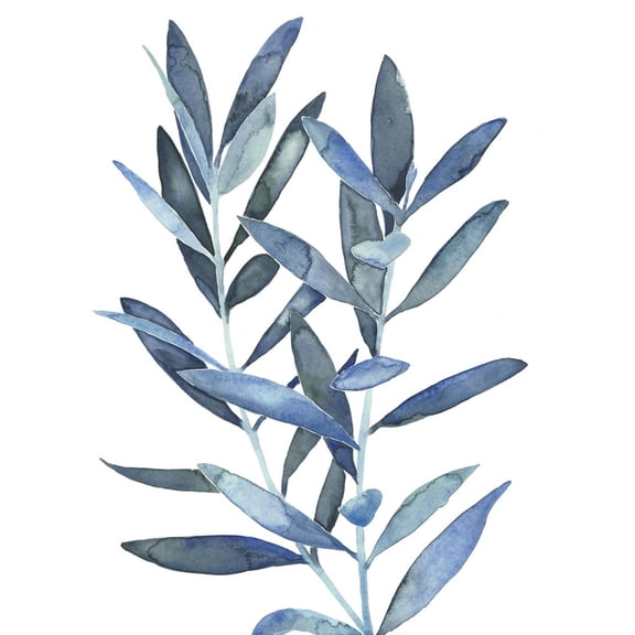 Art.com Indigo Leaves III Art Print by Megan Meagher, 18" x 24"