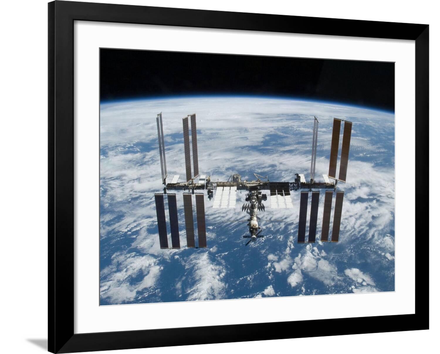Art.com International Space Station in 2009 Photo, Black Frame Wall Art ...