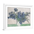 thumbnail image 1 of Art.com Irises Art Print by Vincent van Gogh, White Frame Wall Art, 40" x 32", 1 of 5