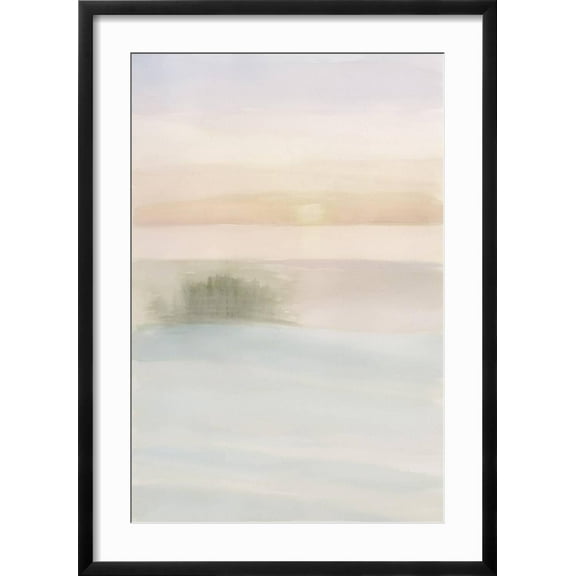 Art.com Island Calm II Art Print by Stellar Design Studio, Black Frame Wall Art, 21" x 29"