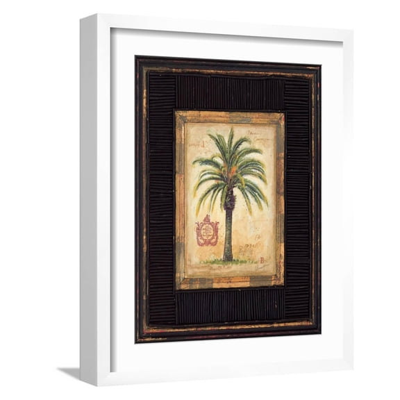 Art.com Island Palm Art Print by Chad Barrett, White Frame Wall Art, 17" x 21"