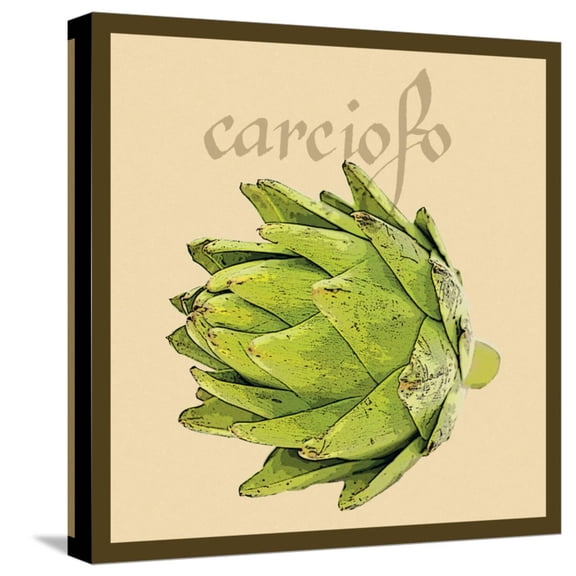 Art.com Italian Vegetable VIII Stretched Canvas Print Wall Art by Vision Studio, 16" x 16"