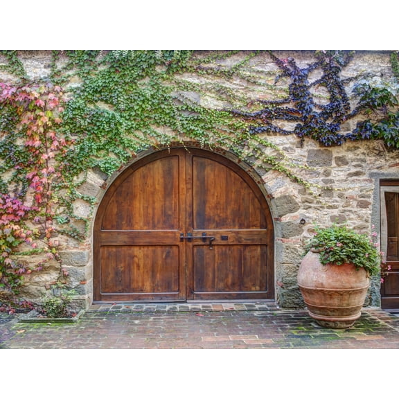 Art.com Italy, Tuscany, Chianti Region. This Is the Castello D'Albola Estate Photographic Print by Julie Eggers, 24" x 18"