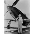 Art.com Jacqueline Cochran 1906-1980 American Aviator with F-51 Mustang ...