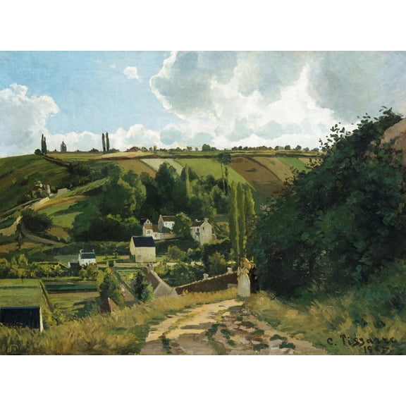 Art.com Jalais, Hill, Pontoise Art Print by Camille Pissarro, 16" x 12"