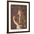 Job, c.1898 Art Print by Alphonse Mucha, Brown Frame Wall Art