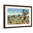 thumbnail image 1 of Art.com Joshua Trees in Desert, California Art Print, Brown Frame Wall Art, 44" x 32", 1 of 5