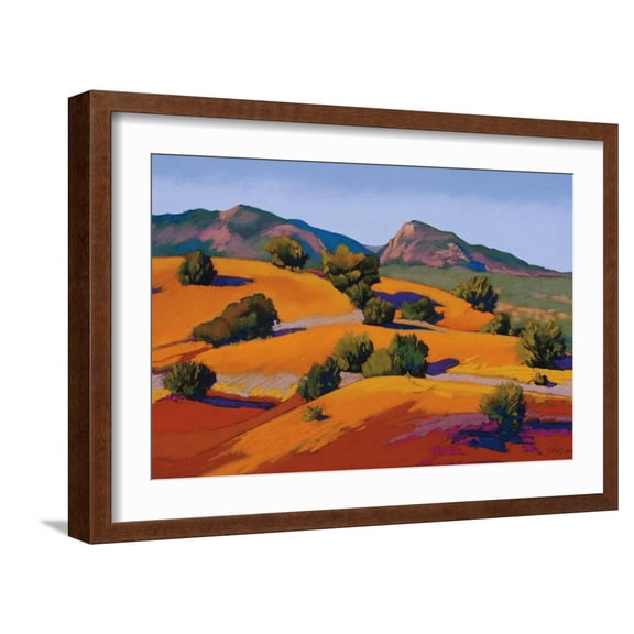 Art.com Juniper Hills Art Print by Mary Silverwood, Brown Frame Wall Art, 23" x 17"