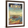 thumbnail image 1 of Art.com Key West Florida Art Print by Kerne Erickson, Brown Frame Wall Art, 32" x 40", 1 of 5