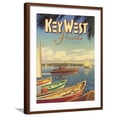 thumbnail image 1 of Art.com Key West Florida Giclee Print by Kerne Erickson, Brown Frame Wall Art, 23" x 29", 1 of 5