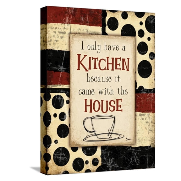 Art.com Kitchen House Stretched Canvas Print Wall Art by Diane Stimson, 12" x 16"