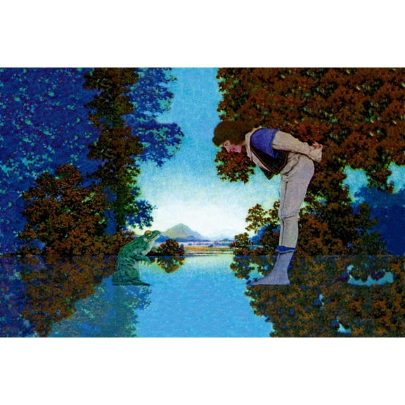 Art.com Knave and Frog Art Print by Maxfield Parrish, 18" x 12"
