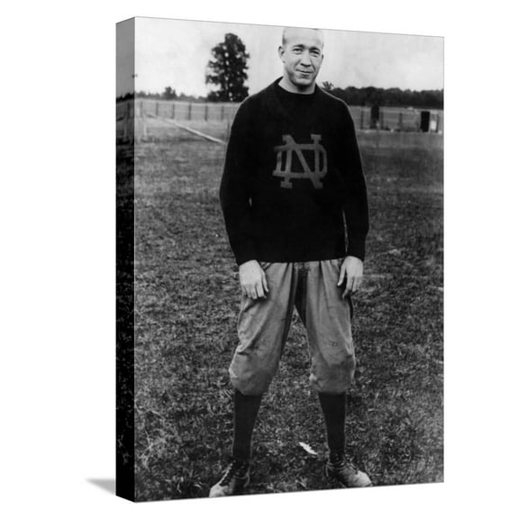 Art.com Knute Rockne, University of Notre Dame Football Coach, 1930 Stretched Canvas Print Wall Art, 12" x 16"