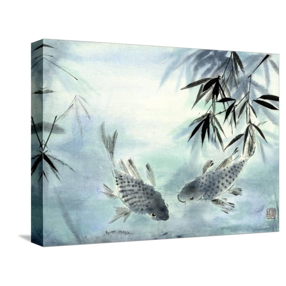 Art.com Koi Stretched Canvas Print Wall Art by Nan Rae, 16" x 12"