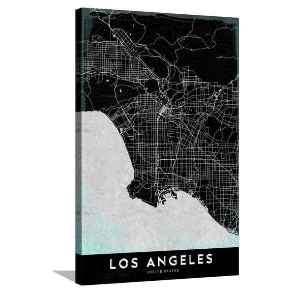 Art.com LOS ANGELES Stretched Canvas Print Wall Art, 24" x 36"