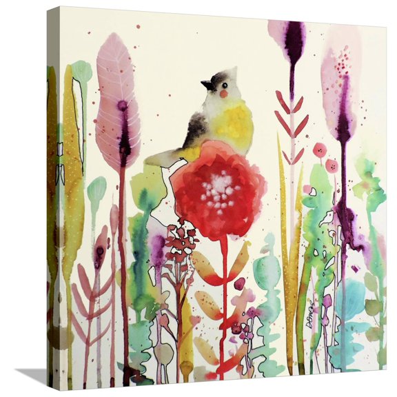 Art.com La Grace Du Moment Stretched Canvas Print Wall Art by Sylvie Demers, 24" x 24"