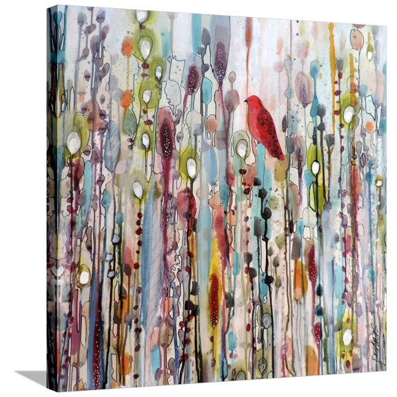 Art.com La Vie Comme Un Passage Stretched Canvas Print Wall Art by Sylvie Demers, 30" x 30"