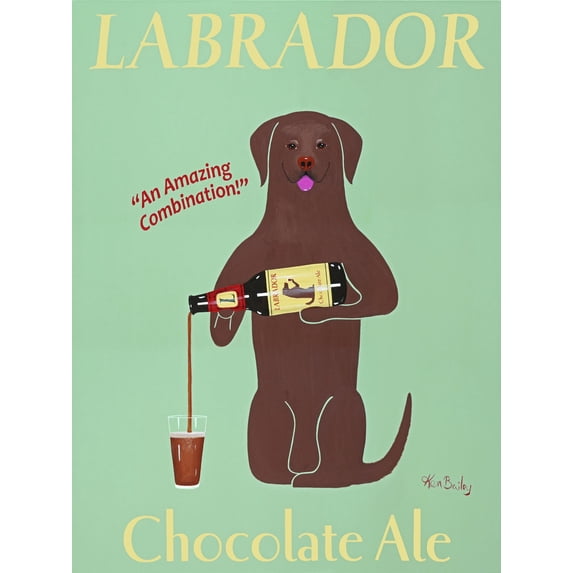 Art.com Lab Chocolate Ale Giclee Print by Ken Bailey, 12" x 16"