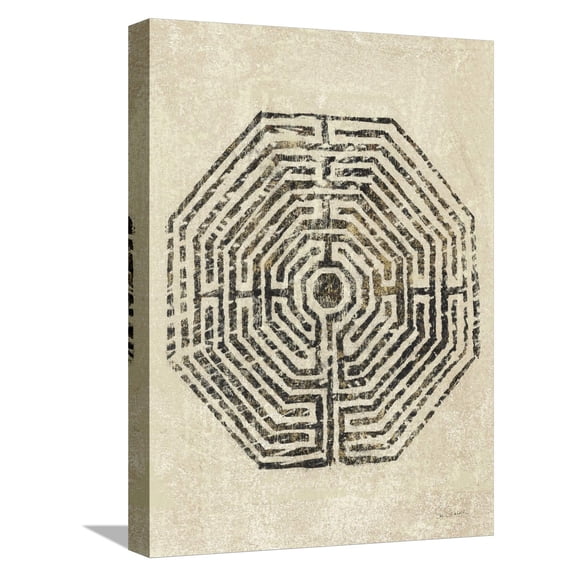 Art.com Labyrinth Vertical Stretched Canvas Print Wall Art by Sue Schlabach, 12" x 16"