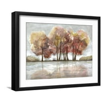 Art.com Lake Foliage Art Print by Doris Charest, Black Frame Wall Art, 21" x 17"