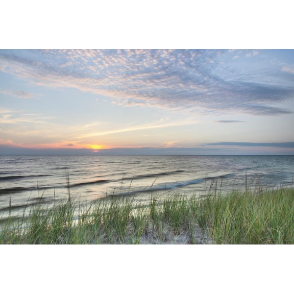 Art.com Lake Michigan Sunset III Art Print by Alan Majchrowicz, 24" x 16"