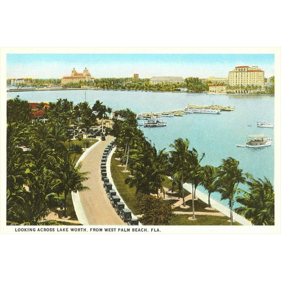 Art.com Lake Worth, Palm Beach, Florida Art Print, 18" x 12"