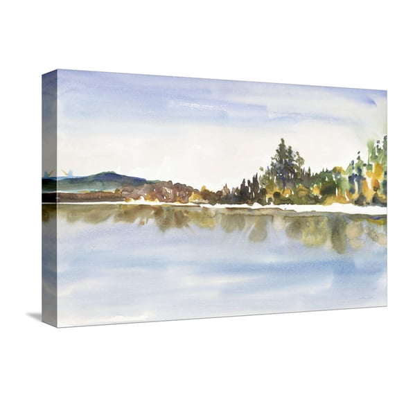 Art.com Lakeside Reflections Stretched Canvas Print Wall Art by Lora Gold, 18" x 12"