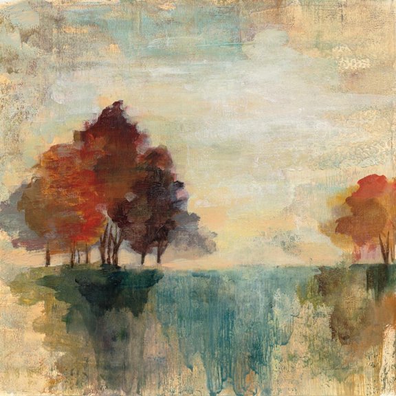 Art.com Landscape Monotype II Art Print by Silvia Vassileva, 16" x 16"
