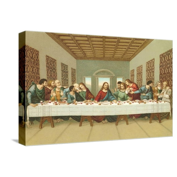 Art.com Last Supper Stretched Canvas Print Wall Art, 18" x 12"