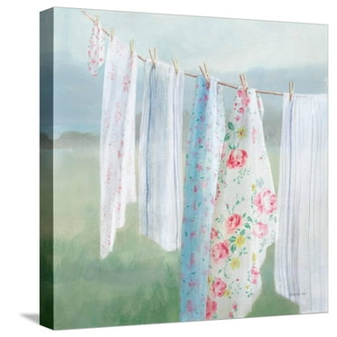 Art.com Laundry Day I Stretched Canvas Print Wall Art by Danhui Nai, 16" x 16"