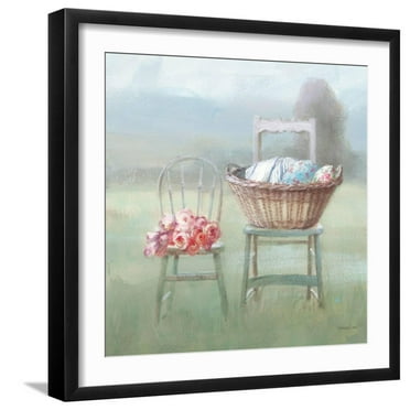 Art.com Laundry Day III Art Print by Danhui Nai, Black Frame Wall Art, 21" x 21"